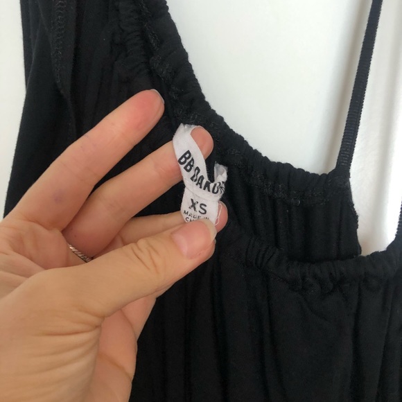 Bb Dakota xs small black jumpsuit one shoulder - Picture 3 of 6